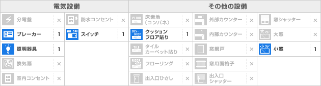 設備一覧