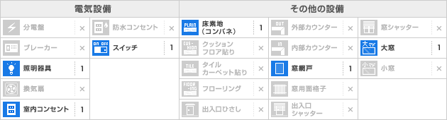 設備一覧